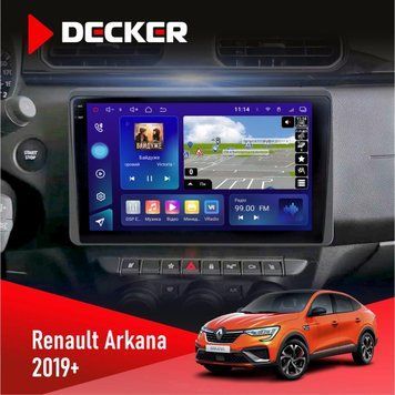 Штатна магнітола Renault Arkana 2019+ Decker D10-005 4x64, DSP, 360, 4G, 2k НФ-00008390 фото