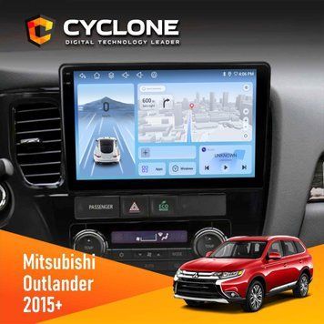 Штатна магнітола Mitsubishi Outlander 2015+ Cyclone C10-005 4x64, 4G, DSP, 2k НФ-00007740 фото