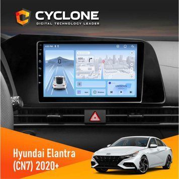 Штатна магнітола Hyundai Elantra 2021+ Cyclone C9-012 4x64 DSP 4G НФ-00008771 фото