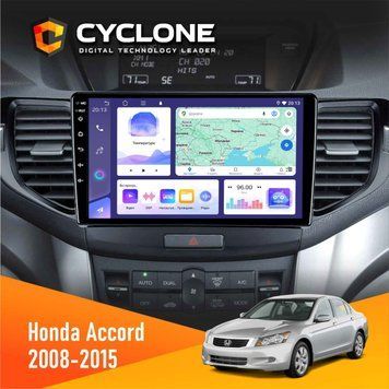 Штатна магнітола Honda Accord 2008-2015 Cyclone C9-008 4x64, DSP НФ-00006975 фото