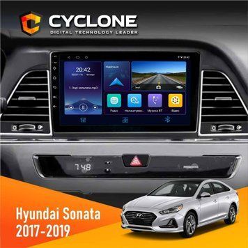 Штатна магнітола Hyundai Sonata 2017-2019 CAN Cyclone C9-006 4x64, DSP, DVR НФ-00003063 фото