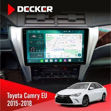 Штатна магнітола Toyota Camry 2015-2018 Decker D10-004 6x128, DSP, 360, 2k НФ-00007469 фото