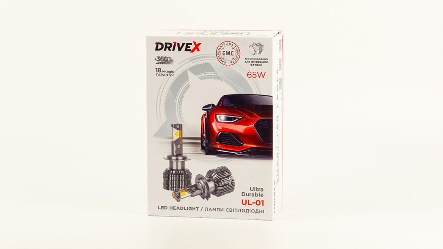 Світлодіодні лампи DriveX UL-01 HB4(9006) 5.5K 65W CAN DX-1284 фото
