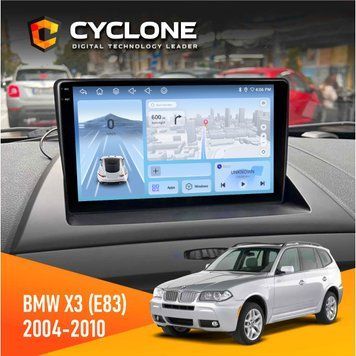 Штатна магнітола BMW X3 (E83) 2004-2010 Cyclone C9-009 4x64, DSP, 4G, 2k НФ-00007810 фото