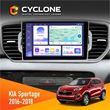 Штатна магнітола Kia Sportage 4 QL 2016-2018 CAN Cyclone C9-008 4x64, DSP НФ-00007059 фото