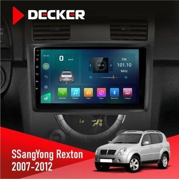 Штатна магнітола SsangYong Rexton 2007-2012 Decker D9-003 6x128, DSP, 4G, 2k НФ-00004797 фото