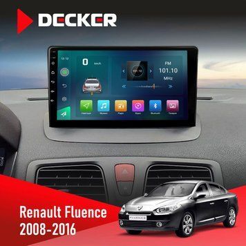 Штатна магнітола Renault Fluence 2009-2017 Decker D9-005 4x64, DSP, 360, 4G, 2k НФ-00008377 фото