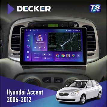 Штатна магнітола Hyundai Accent 2006-2012 Decker TS TS9-004 6x128, DSP 4G, 2k НФ-00005668 фото