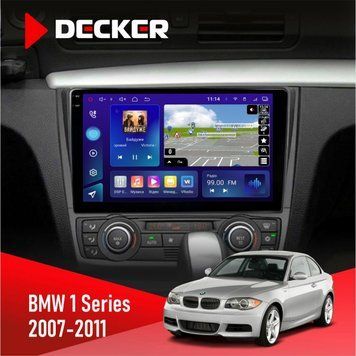 Штатна магнітола BMW 1 Series 2007-2011 Сlimate Decker D9-005 4x64, DSP, 360, 4G, 2k НФ-00008155 фото
