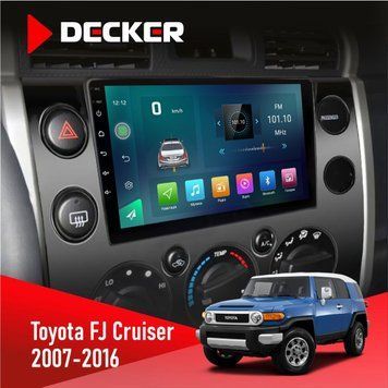 Штатна магнітола Toyota FJ Cruiser 2007-2016 Decker D9-003 6x128, DSP, 4G, 2k НФ-00004536 фото