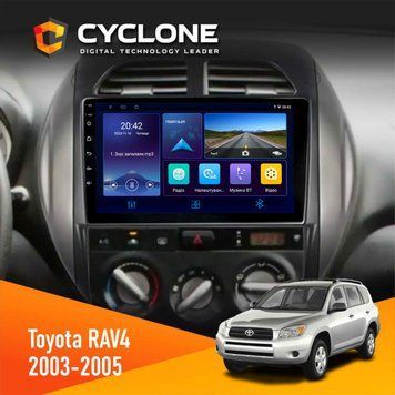 Штатна магнітола Toyota RAV4 2003-2005 Cyclone C9-006 4x64, DSP, DVR НФ-00009095 фото