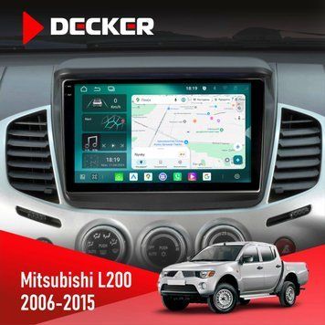 Штатна магнітола Mitsubishi L200 2006-2015 Decker D9-004 6x128, DSP 360, 2k НФ-00007354 фото