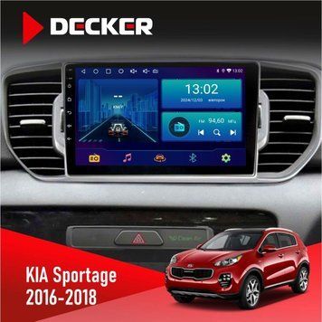 Штатна магнітола Kia Sportage 4 QL 2016 - 2018 CAN Decker D9-001 4x64, DSP НФ-00003672 фото