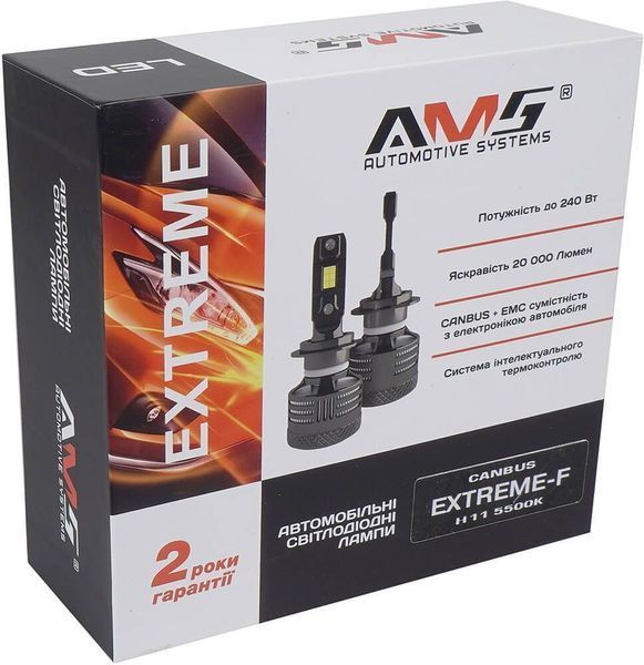 LED лампи AMS EXTREME-F H11 5500K CANBUS AR-75915 фото