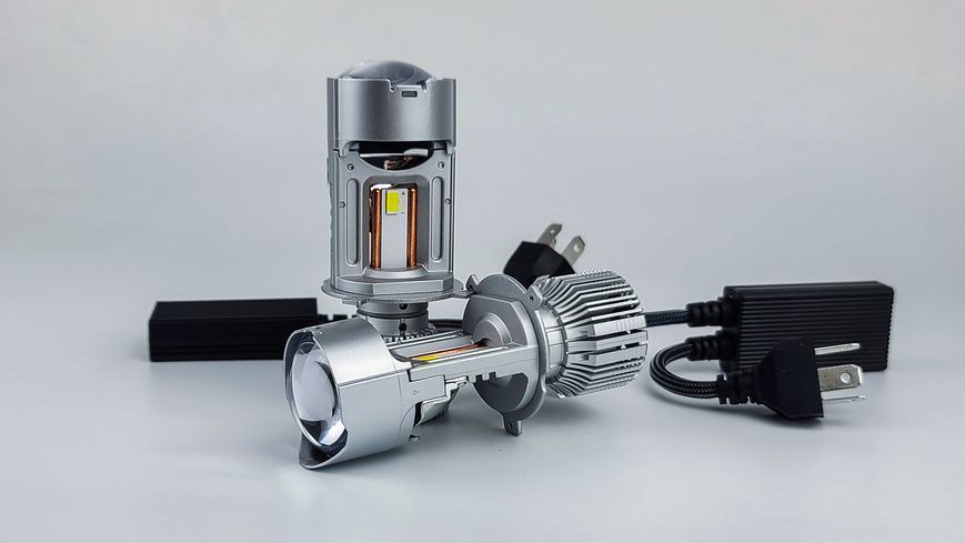 Світлодіодні лампи з лінзою DriveX LE-09 H4 H/L 40/55W 9-36V 6000K DX-2177 фото
