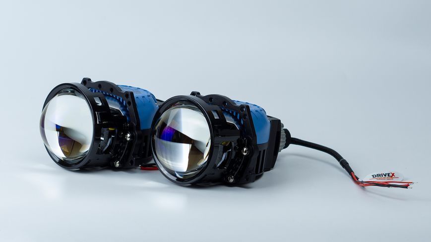 BiLED лінзи автомобільні DriveX BiLED City 3.0" 60/70W 6K 3xLED - модуль ближнього/дальнього світла DX-2537 фото