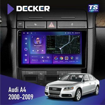 Штатна магнітола Audi A4 2000-2009 Decker TS9-004 6x128, DSP 4G, 2k НФ-00005428 фото