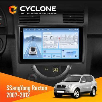 Штатна магнітола SsangYong Rexton 2007-2012 Cyclone C9-009 4x64, DSP, 4G, 2k НФ-00008022 фото