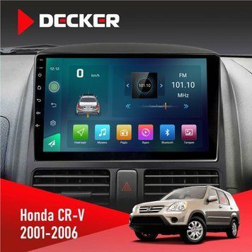 Штатна магнітола Honda CR-V 2001-2006 Decker D9-003 6x128, DSP, 4G, 2k НФ-00004663 фото