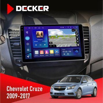 Штатна магнітола Chevrolet Cruze 2009-2018 Decker D9-005 4x64, DSP, 360, 4G, 2k НФ-00008163 фото