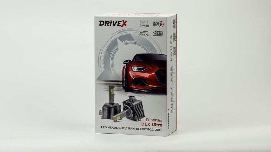 Світлодіодні лампи DriveX D2 DLX Ultra 55W 6000K CAN під штатний блок розпалу DX-3101 фото