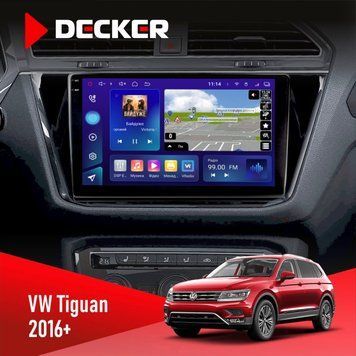 Штатна магнітола Volkswagen Tiguan 2016+ Decker D10-005 4x64, DSP, 360, 4G, 2k НФ-00008476 фото