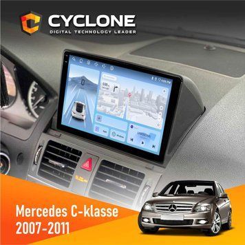 Штатна магнітола Mercedes-Benz C-Class (W204) 2007-2011 Cyclone C9-009 4x64, DSP, 4G, 2k НФ-00007945 фото