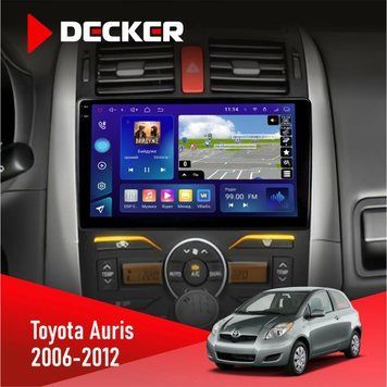 Штатна магнітола Toyota Auris 2006-2012 Decker D9-005 4x64, DSP, 360, 4G, 2k НФ-00008466 фото
