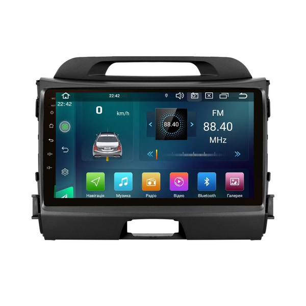 Штатна магнітола Cyclone C9 CPL GSM. 2+32GB. CARPLAY. 4G KIA Sportage 2011-2016 з малим екраном AR-812380 фото