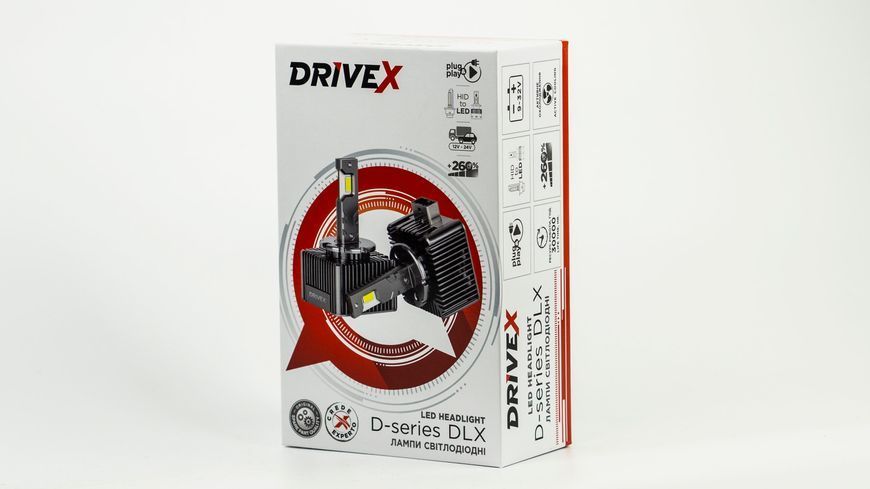 Світлодіодні лампи DriveX D3 DLX Ultra 55W 6000K CAN під штатний блок розпалу DX-3102 фото