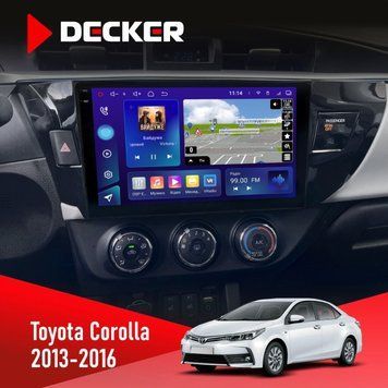 Штатна магнітола Toyota Corolla 2013-2016 Decker D10-005 4x64, DSP, 360, 4G, 2k НФ-00008439 фото