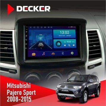 Штатна магнітола Mitsubishi Pajero Sport 2008-2015 Decker D9-002 6x128, DSP, 360 НФ-00003732 фото