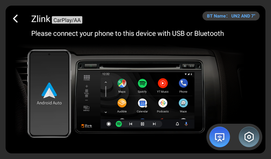 Автомагнітола DriveX UN2 AND 7" 4-Cores/2+32GB/Android 10.0/4x45Вт/1024x600 DR-00001166 фото