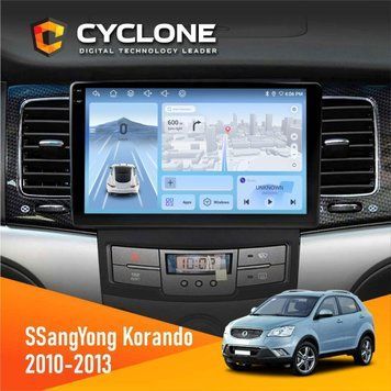 Штатна магнітола SsangYong Korando, Actyon 2010-2013 Cyclone C9-009 4x64, DSP, 4G, 2k НФ-00008021 фото