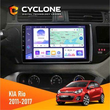 Штатна магнітола KIA Rio (QB) 2011-2017 Cyclone C9-008 4x64, DSP НФ-00007044 фото