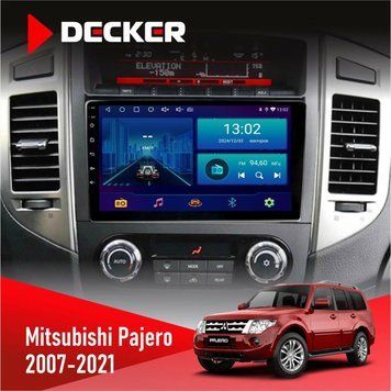 Штатна магнітола Mitsubishi Pajero 2007-2021 Decker D9-002 6x128, DSP, 360 НФ-00003750 фото