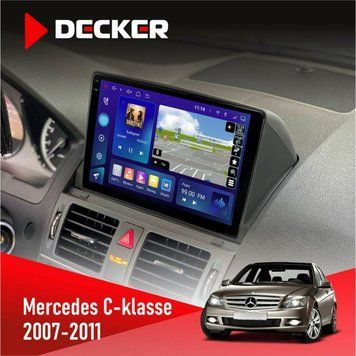 Штатна магнітола Mercedes-Benz C-Class (W204) 2007-2011 Decker D9-005 4x64, DSP, 360, 4G, 2k НФ-00008313 фото