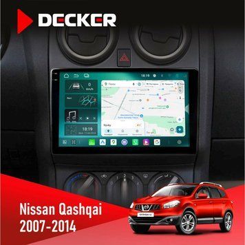 Штатна магнітола Nissan Qashqai 2007-2014 360 Cam Decker D9-004 6x128, DSP 360, 2k НФ-00007375 фото