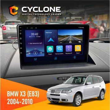 Штатна магнітола BMW X3 (E83) 2004-2010 Cyclone C9-006 4x64, DSP, DVR НФ-00002066 фото