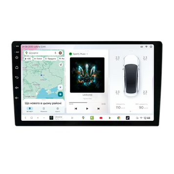 Автомобільний мультимедійний центр 9" з бездротовим CarPlay та Android Auto - S3 QLED 9" 8x1.6GHz 4x64GB 4G YD7388 45W ASP TM2313 DX-23991 фото