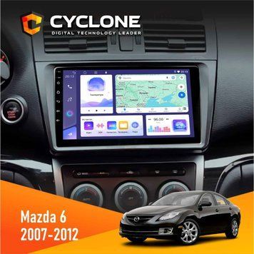 Штатна магнітола Mazda 6 GH 2007-2012 Cyclone C9-008 4x64, DSP НФ-00007659 фото