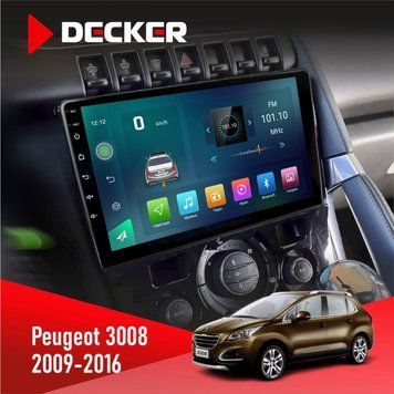 Штатна магнітола Peugeot (3008) 2009-2016 Climate Decker D9-003 6x128, DSP, 4G, 2k НФ-00004765 фото