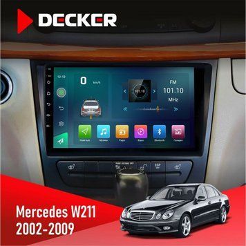Штатна магнітола Mercedes-Benz E-Class (W211) 2002-2009 Decker D9-003 6x128, DSP, 4G, 2k НФ-00004738 фото