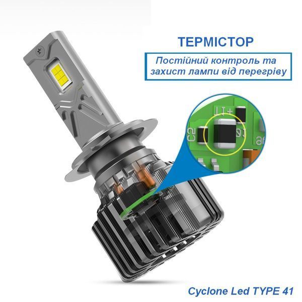 Світлодіодна лампа Cyclone Type-41 H11 5700K 102-739 фото