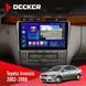 Штатна магнітола Toyota Avensis 2002-2008 Decker D9-005 4x64, DSP, 360, 4G, 2k НФ-00008464 фото 1