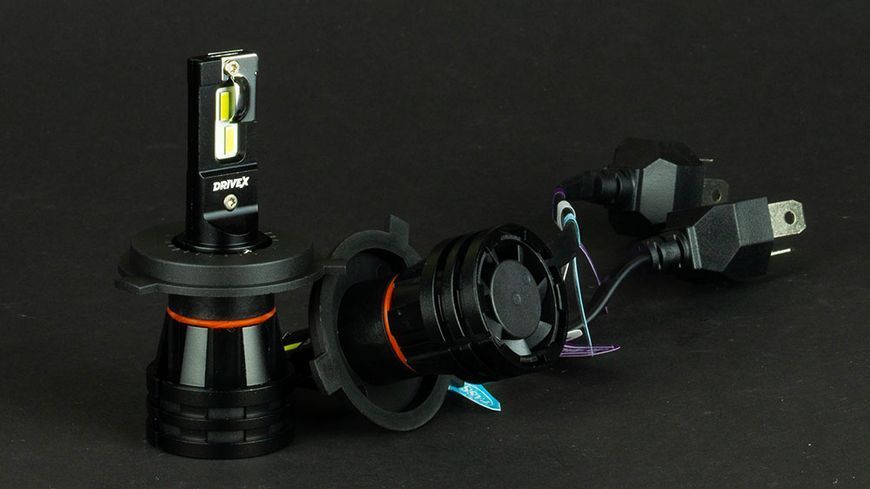 LED лампи автомобільні DriveX ME-01 H4 H/L 5000K LED 26W 9-32V DX-1071 фото
