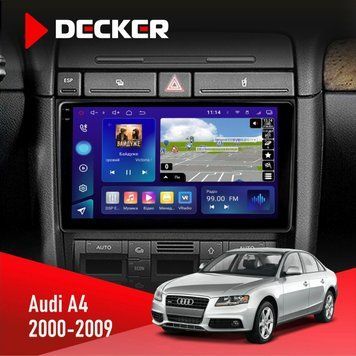 Штатна магнітола Audi A4 2000-2009 Decker D9-005 4x64, DSP, 360, 4G, 2k НФ-00008143 фото