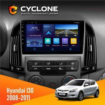 Штатна магнітола Hyundai i30 (FD) 2008-2011 Cyclone C9-006 4x64, DSP, DVR НФ-00002245 фото
