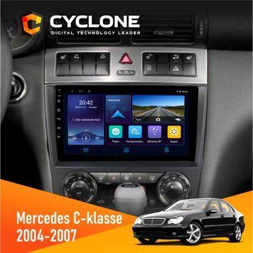 Штатна магнітола Mercedes-Benz C-Class (W203) 2004-2007 Cyclone C9-006 4x64, DSP, DVR НФ-00002508 фото