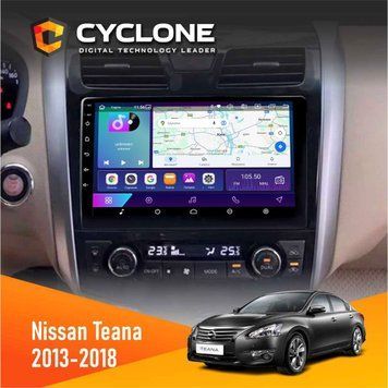 Штатна магнітола Nissan Teana 2013-2018 Cyclone C10-002 2x32, 4G, 2k НФ-00004427 фото